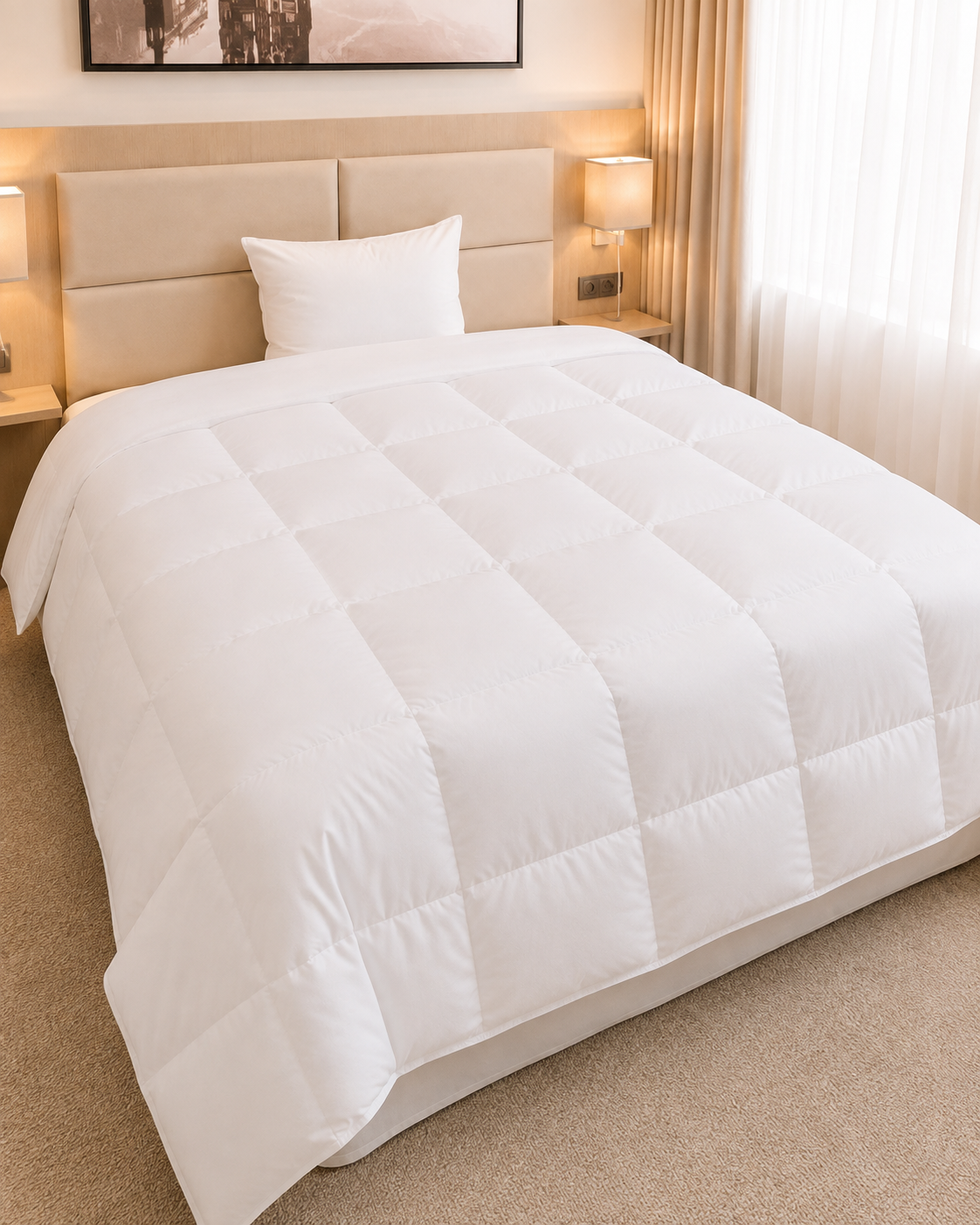 Hungarian Duck Down Duvet 200 × 200 cm | Medium Warm | Sleeplandia