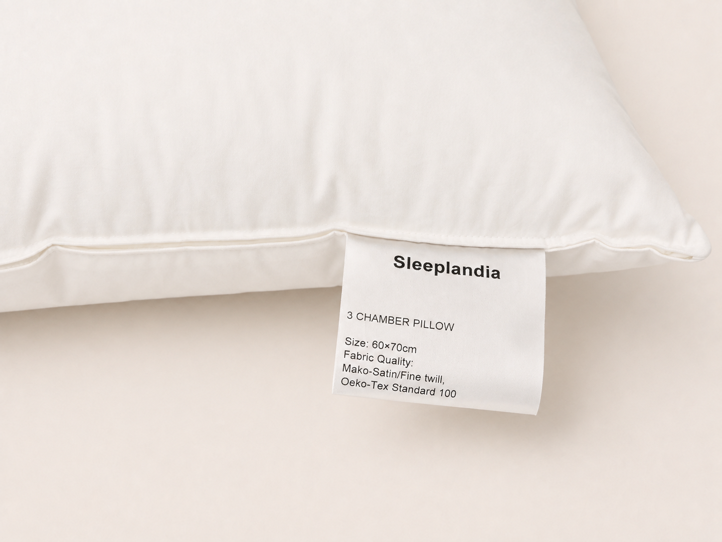 3-Chamber Hungarian Duck Down Pillow 60 × 70 cm | Sleeplandia